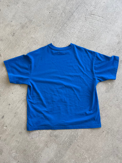 Hang Dry Studio Blue Sunday Dinner tee — back view showing clean design and relaxed fit